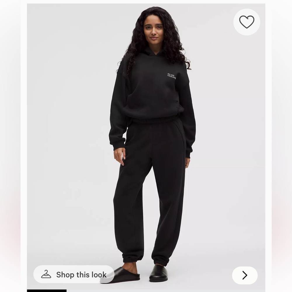 Lululemon Scuba Mid-Rise Oversized Jogger Regular Black Small